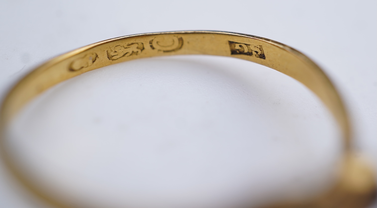 A collection of three antique rings, late 18th-19th century